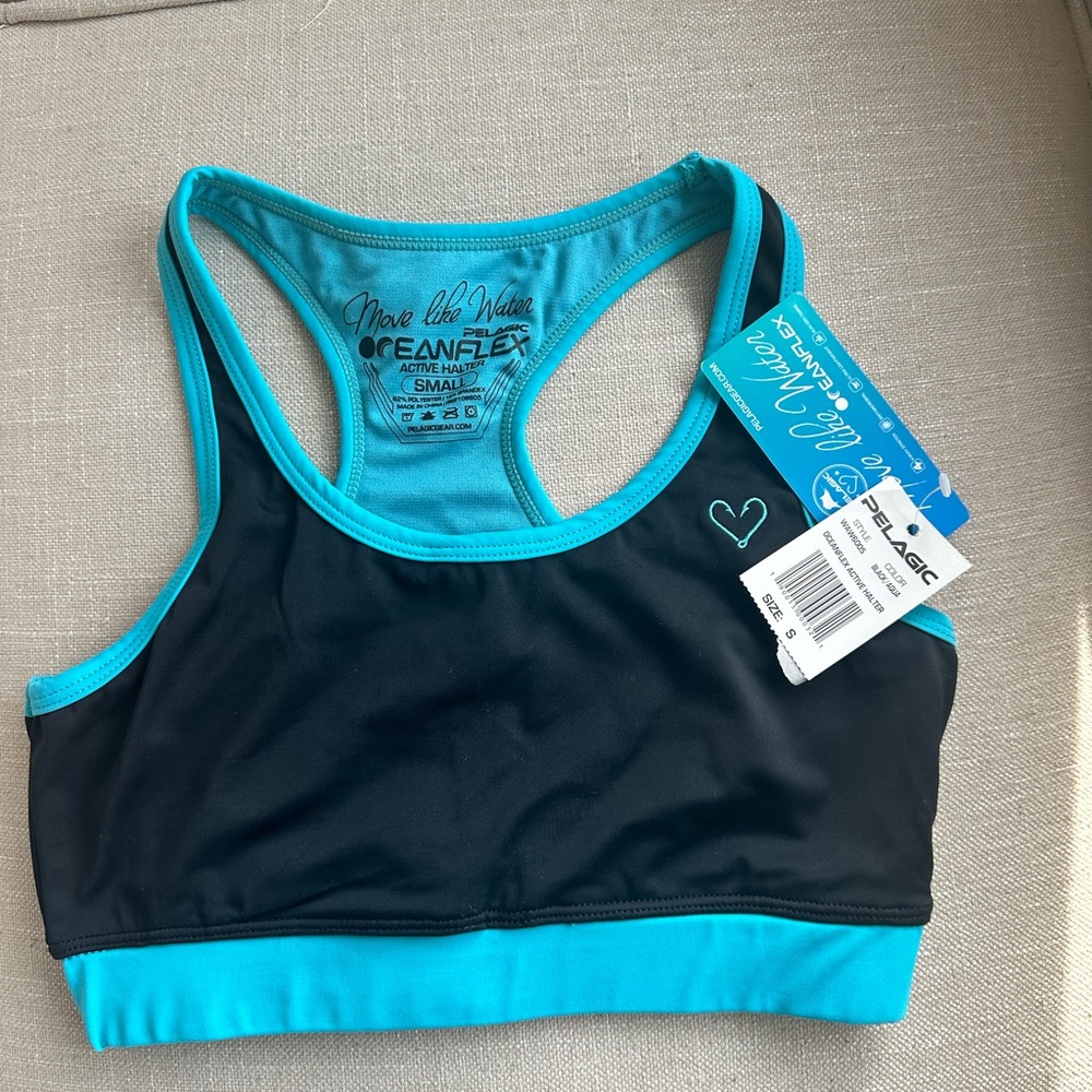 New pelagic sports bra